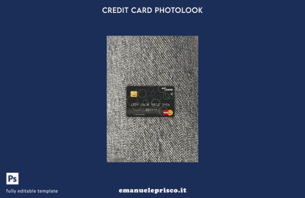 modello frontale photolook mastercard della Czech Air Bank in stile verificato